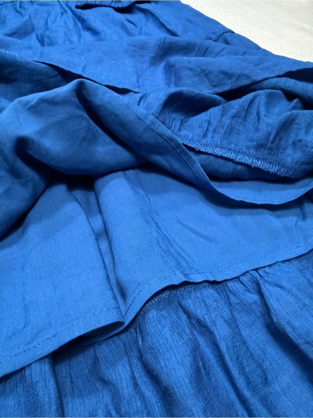 J. Jill Ruffled Oceanic Tiered Button Front Midi Dress Size XL P #2567 - Picture 7 of 9